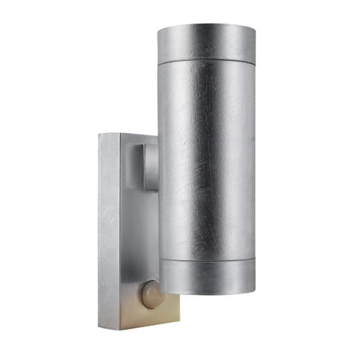 Nordlux Tin Maxi Double Sensor Outdoor Wall Light Galvanised (JE859)