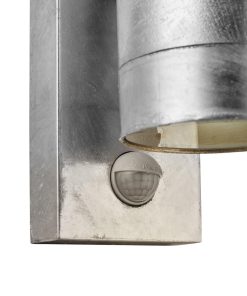 Nordlux Tin Maxi Double Sensor Outdoor Wall Light Galvanised (JE859)