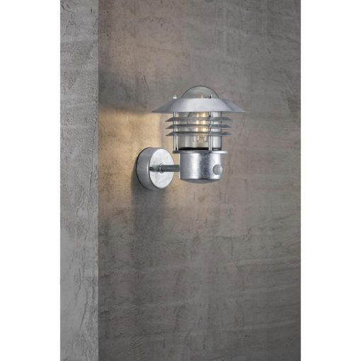 Nordlux Vejers Sensor Outdoor Wall Light Galvanised (JE866)