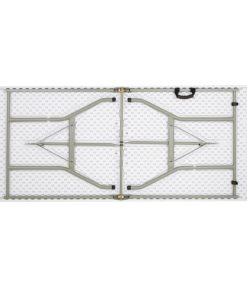 Bolero Rectangular Centre Folding Table 6ft White (LL001)