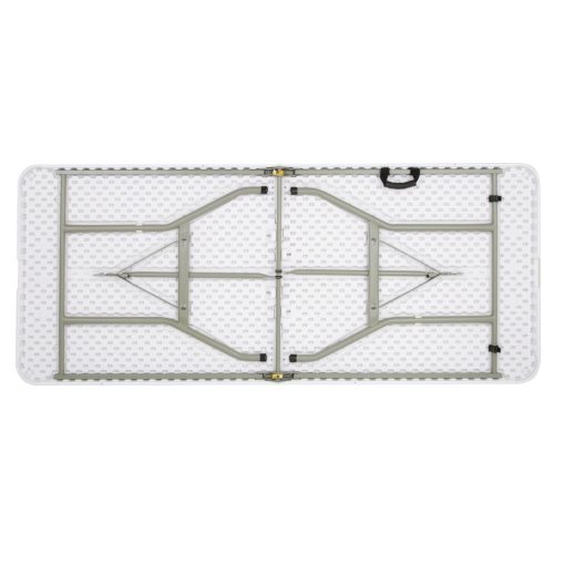 Bolero Rectangular Centre Folding Table 6ft White (LL001)