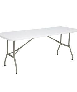 Bolero Rectangular Folding Table 6ft White (UU579)