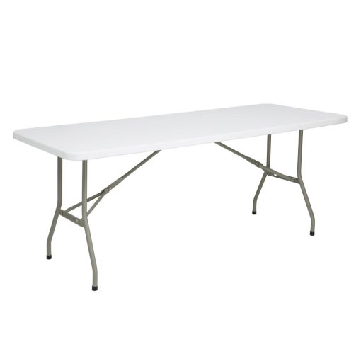 Bolero Rectangular Folding Table 6ft White (UU579)