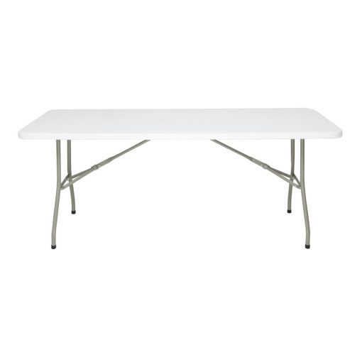 Bolero Rectangular Folding Table 6ft White (UU579)