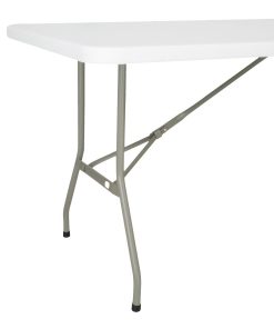 Bolero Rectangular Folding Table 6ft White (UU579)