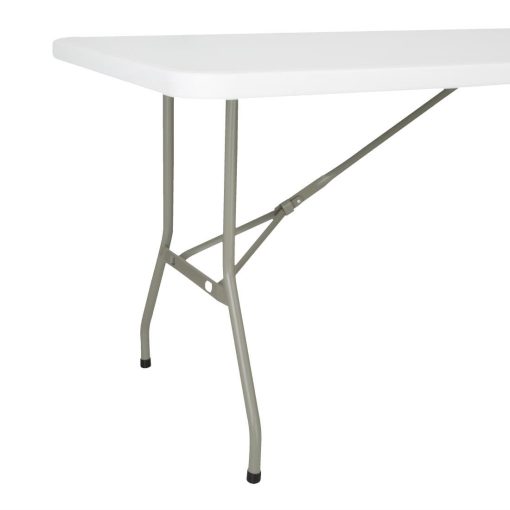 Bolero Rectangular Folding Table 6ft White (UU579)