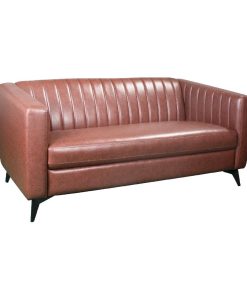 Capri 2 Seat Sofa in Bison Espresso Vinyl (HP796)