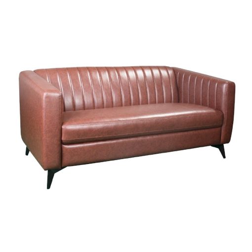 Capri 2 Seat Sofa in Bison Espresso Vinyl (HP796)