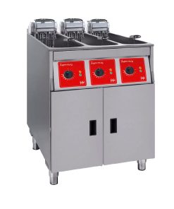FriFri Super Easy 633 Electric Free-standing Fryer Triple Tank Triple Basket with Filtration 3x7-5kW Three Phase (HS074-3PH)