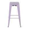 Bolero Bistro Metal High Stools Lilac Pop 4 Pack (HW292)
