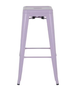 Bolero Bistro Metal High Stools Lilac Pop 4 Pack (HW292)