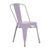 Bolero Bistro Metal Chairs Lilac Pop 4 Pack (HW293)