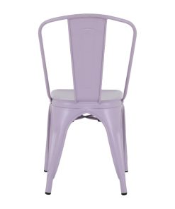 Bolero Bistro Metal Chairs Lilac Pop 4 Pack (HW293)
