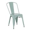 Bolero Bistro Metal Chairs Olive Green 4 Pack (HW295)