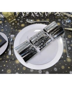 Swantex Lunch Napkins Midnight Sparkle 33x33cm 2ply 1-4 Fold 1000 pack (HY180)