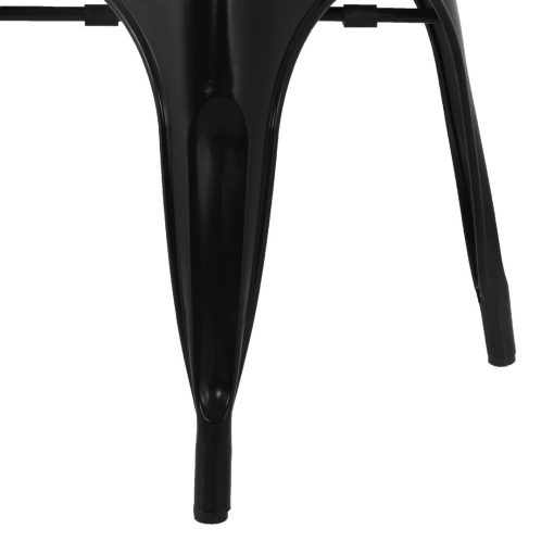 Bolero Bistro Curve Armchairs Black 4 Pack (HZ806)