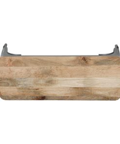 Bolero Bistro Indoor Bench Mango Wood and Gunmetal Frame 1000mm 2 Pack (HZ815)