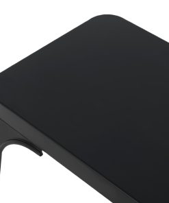 Bolero Bistro Metal Benches Black 1000mm 2 Pack (JA328)