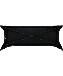 Bolero Bistro Metal Benches Black 1000mm 2 Pack (JA328)
