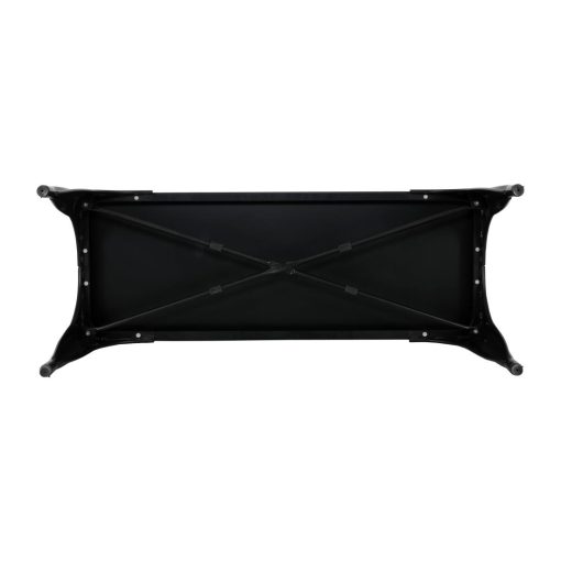 Bolero Bistro Metal Benches Black 1000mm 2 Pack (JA328)