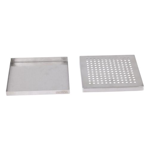 Olympia Stainless Steel Drip Tray 150x150mm (JB126)