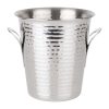 Olympia Flare Wine Bucket Hammered Stainless Steel 4-3Ltr (JB127)