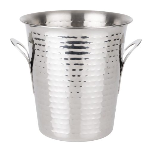 Olympia Flare Wine Bucket Hammered Stainless Steel 4-3Ltr (JB127)