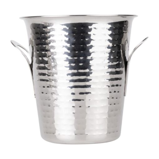 Olympia Flare Wine Bucket Hammered Stainless Steel 4-3Ltr (JB127)