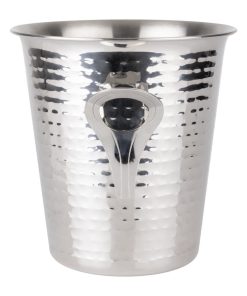 Olympia Flare Wine Bucket Hammered Stainless Steel 4-3Ltr (JB127)
