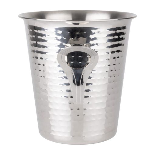 Olympia Flare Wine Bucket Hammered Stainless Steel 4-3Ltr (JB127)