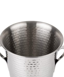 Olympia Flare Wine Bucket Hammered Stainless Steel 4-3Ltr (JB127)