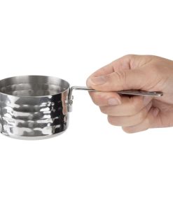 Olympia Table Presentation Mini Saucepan Hammered 70mm (JB195)