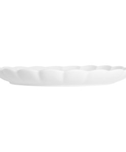 Olympia Bloom Scalloped Plates White 226mm 6 Pack (JB394)