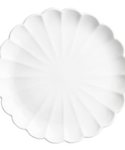 Olympia Bloom Scalloped Plates White 276mm 4 Pack (JB395)