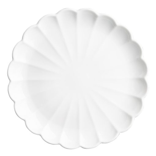 Olympia Bloom Scalloped Plates White 276mm 4 Pack (JB395)