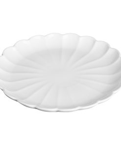 Olympia Bloom Scalloped Plates White 276mm 4 Pack (JB395)