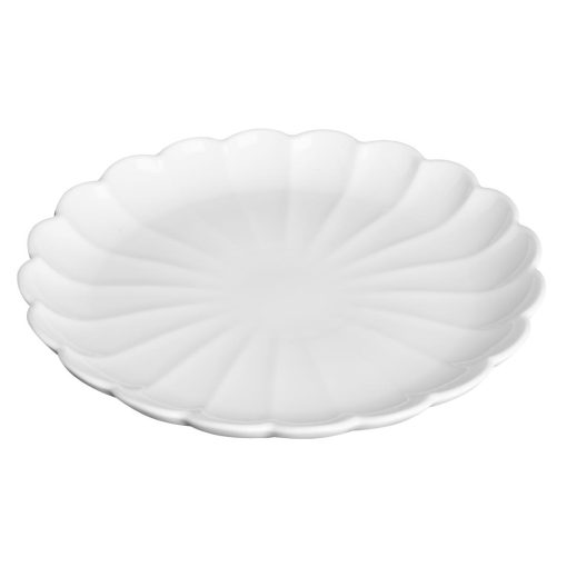 Olympia Bloom Scalloped Plates White 276mm 4 Pack (JB395)