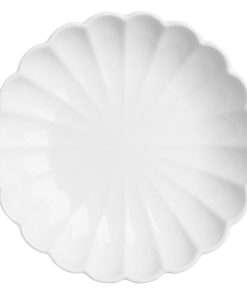 Olympia Bloom Scalloped Bowls White 230mm 6 Pack (JB396)