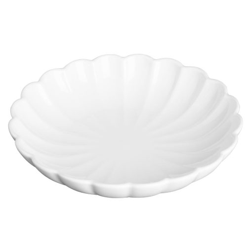 Olympia Bloom Scalloped Bowls White 230mm 6 Pack (JB396)