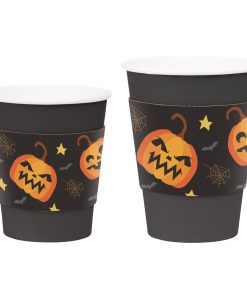 Fiesta Recyclable Halloween Cup Sleeves for 8oz Hot Cups 100 Pack (JB540)