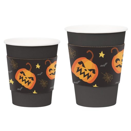 Fiesta Recyclable Halloween Cup Sleeves for 8oz Hot Cups 100 Pack (JB540)