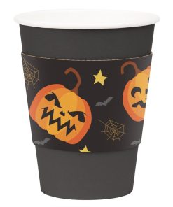 Fiesta Recyclable Halloween Cup Sleeves for 12oz Hot Cups 100 Pack (JB541)
