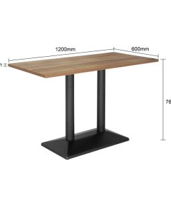 Bolero Indoor Dining Table Light Wood 1200mm (JB683)