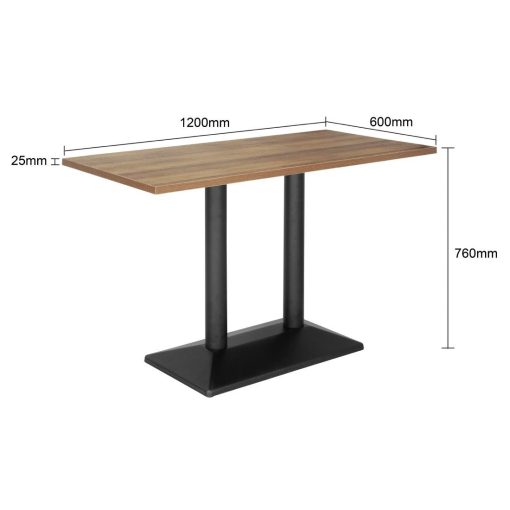 Bolero Indoor Dining Table Light Wood 1200mm (JB683)