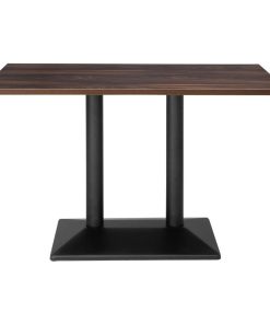 Bolero Indoor Dining Table Dark Wood 1200mm (JB843)