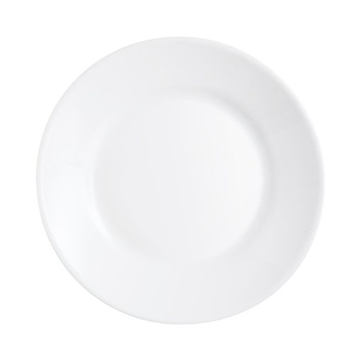 Arcoroc Opal Restaurant Wide Rim Plates 195mm 6 Pack (JE644)