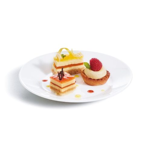 Arcoroc Opal Restaurant Wide Rim Plates 195mm 6 Pack (JE644)