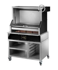 Pujadas Open Grill with Rod Bars and Mobile Cabinet (JE922)