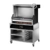 Pujadas Open Grill with V-Shaped Bars and Mobile Cabinet (JE925)