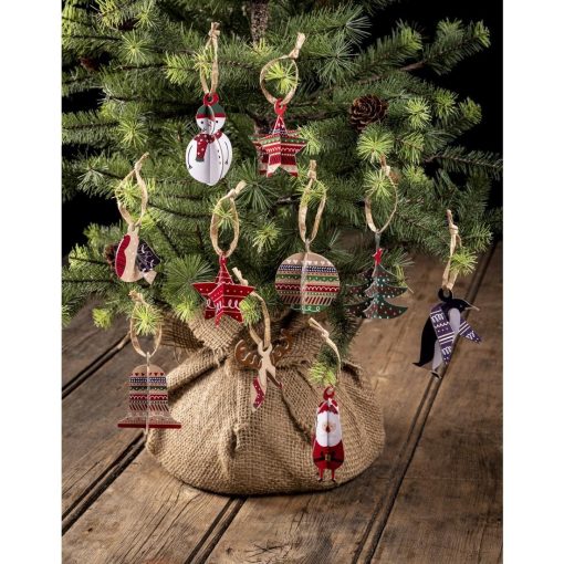 Swantex Kraft Holly Robin Christmas Crackers 12 50 Pack (JE980)